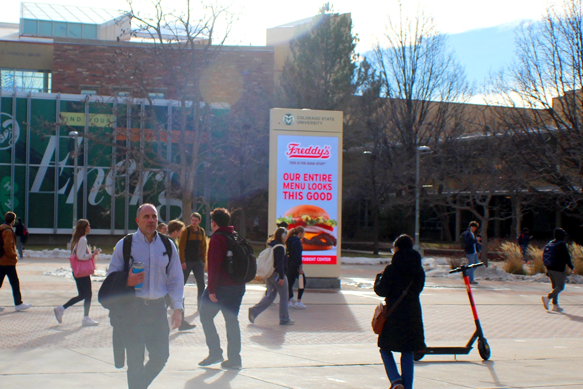 Digital billboard advertising in Fort Collins, Colorado
